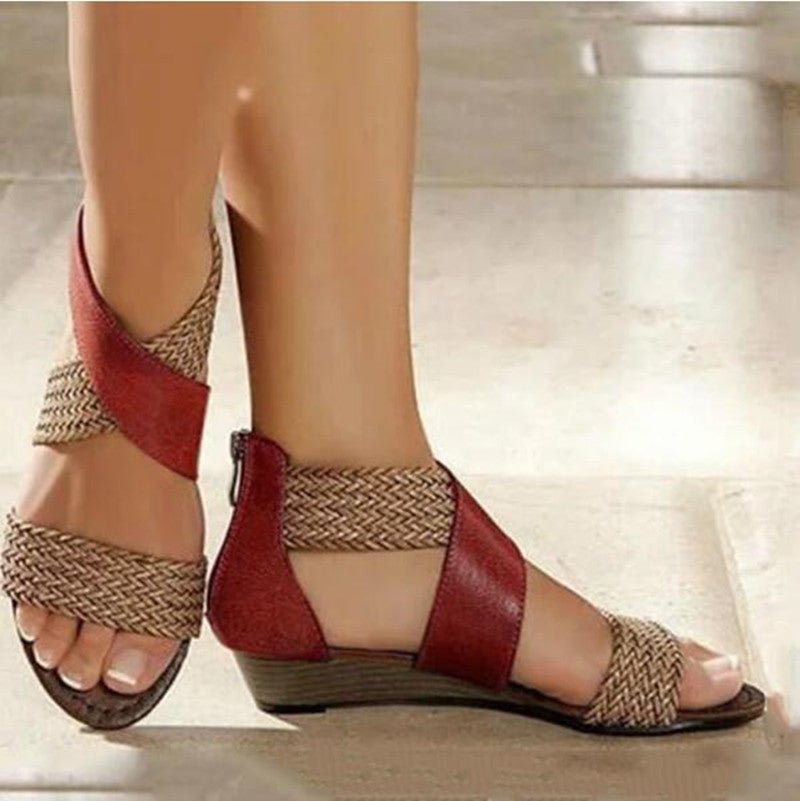 Bohemian Woven Sandals – Vintage & Handcrafted - AmiraMart