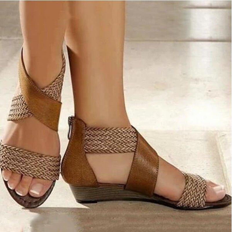 Bohemian Woven Sandals – Vintage & Handcrafted - AmiraMart
