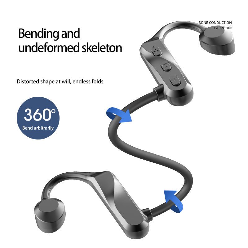 Bone Conduction Bluetooth 5.0 Waterproof Headphones - AmiraMart