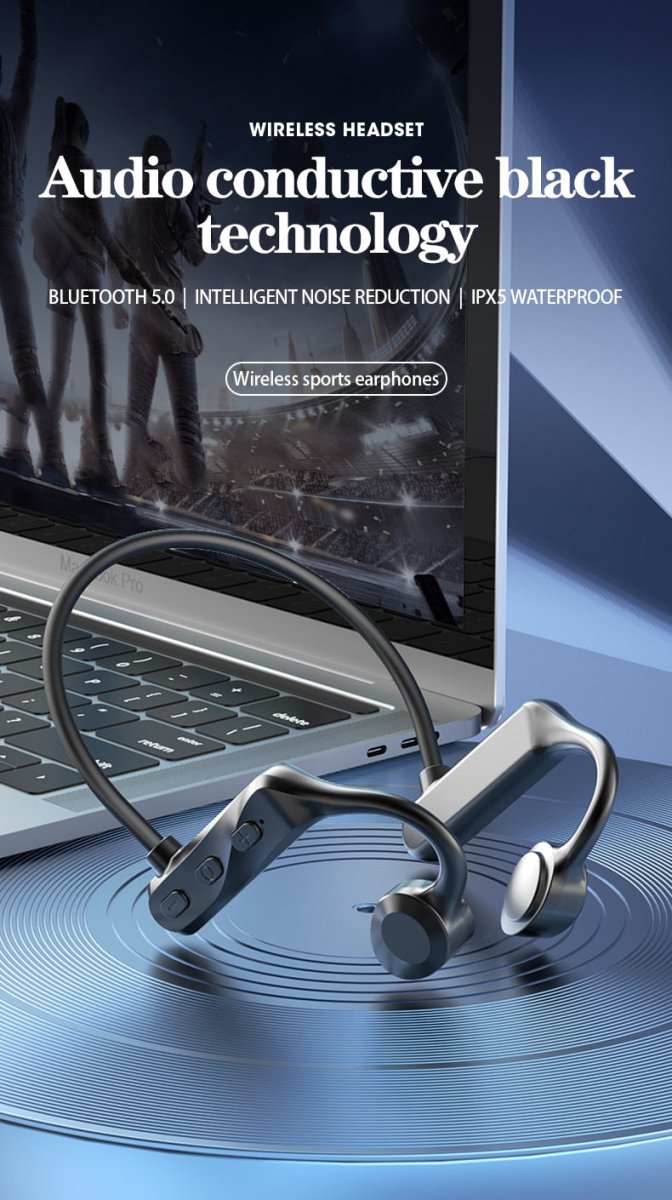 Bone Conduction Bluetooth 5.0 Waterproof Headphones - AmiraMart