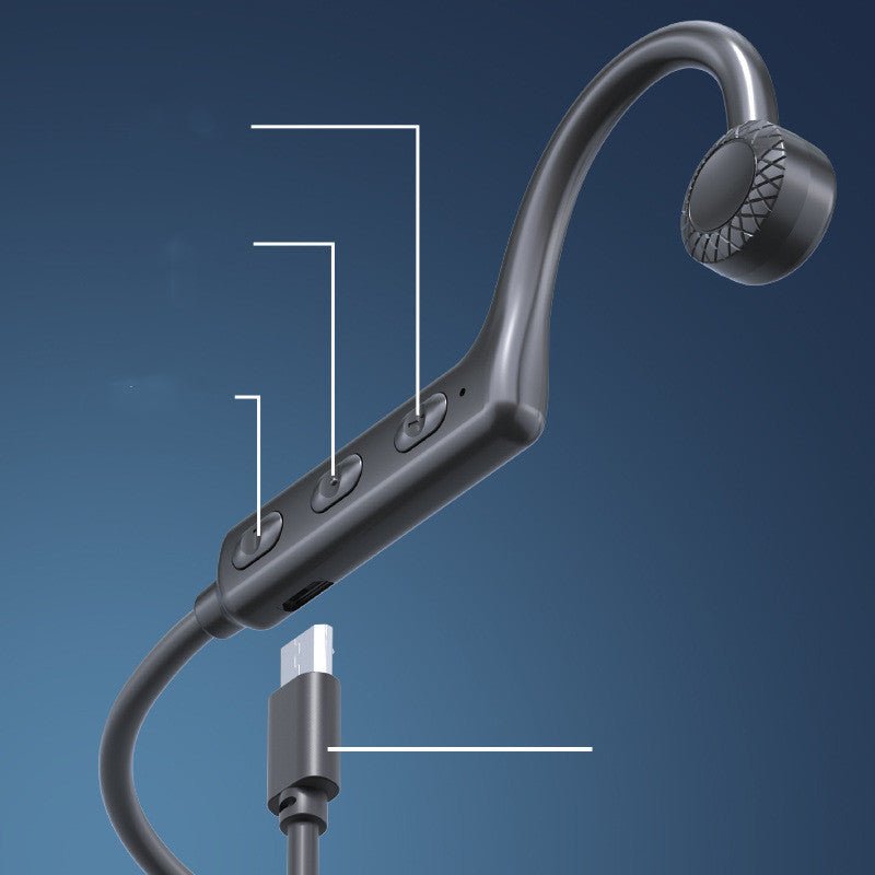 Bone Sound Conduction Bluetooth Headset - AmiraMart