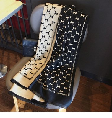 Bow Double - sided Scarf - AmiraMart