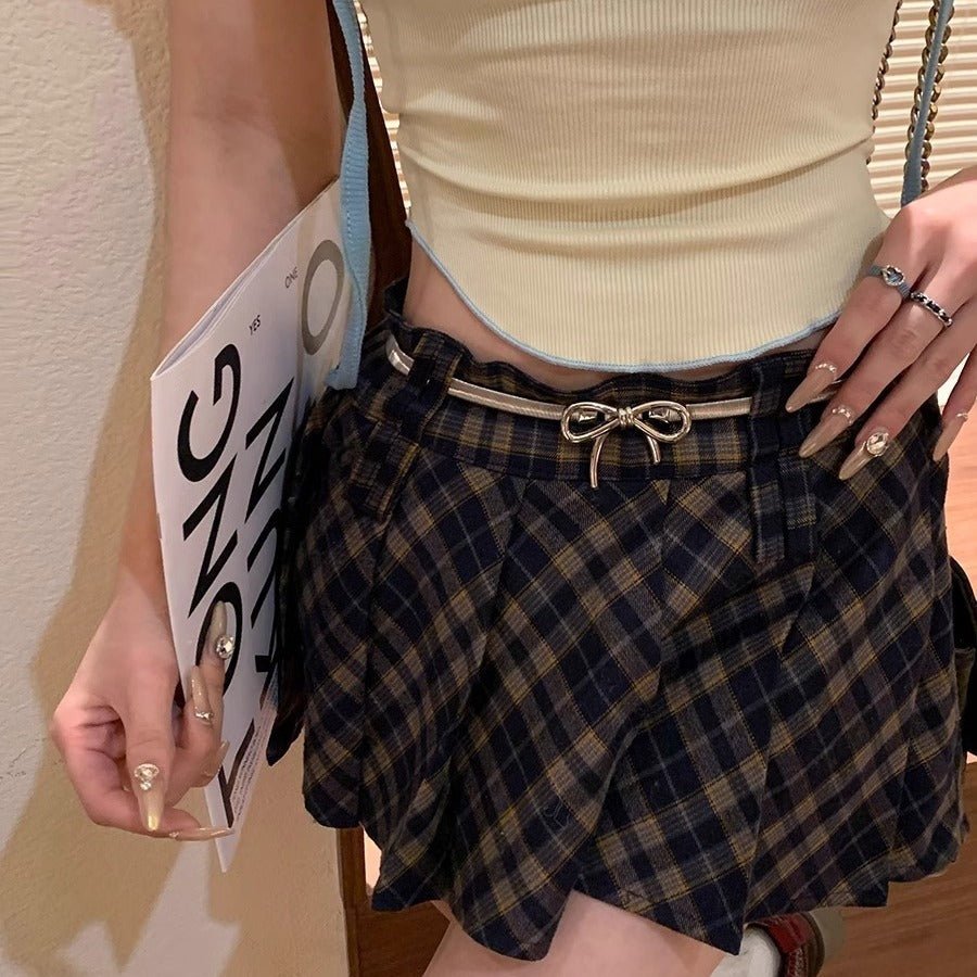 Bow Metal Elastic Waist Chain High - grade Belt - AmiraMart