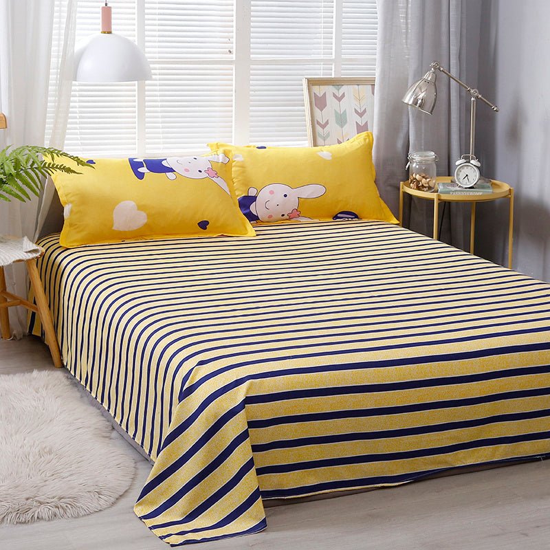 Brushed Aloe Cotton Four - piece Small Bed Sheet Set - AmiraMart