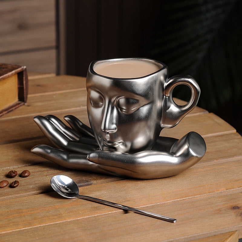 Creative Abstract Art Hand Fragrance Coffee Cup - AmiraMart