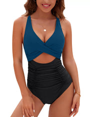 Blue and black