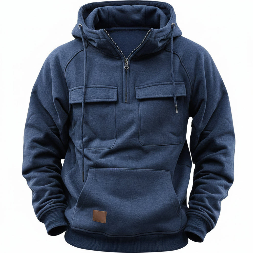 Men's Zip-up Hoodies Sweatshirt With Drawstring And Pocket - AmiraMart