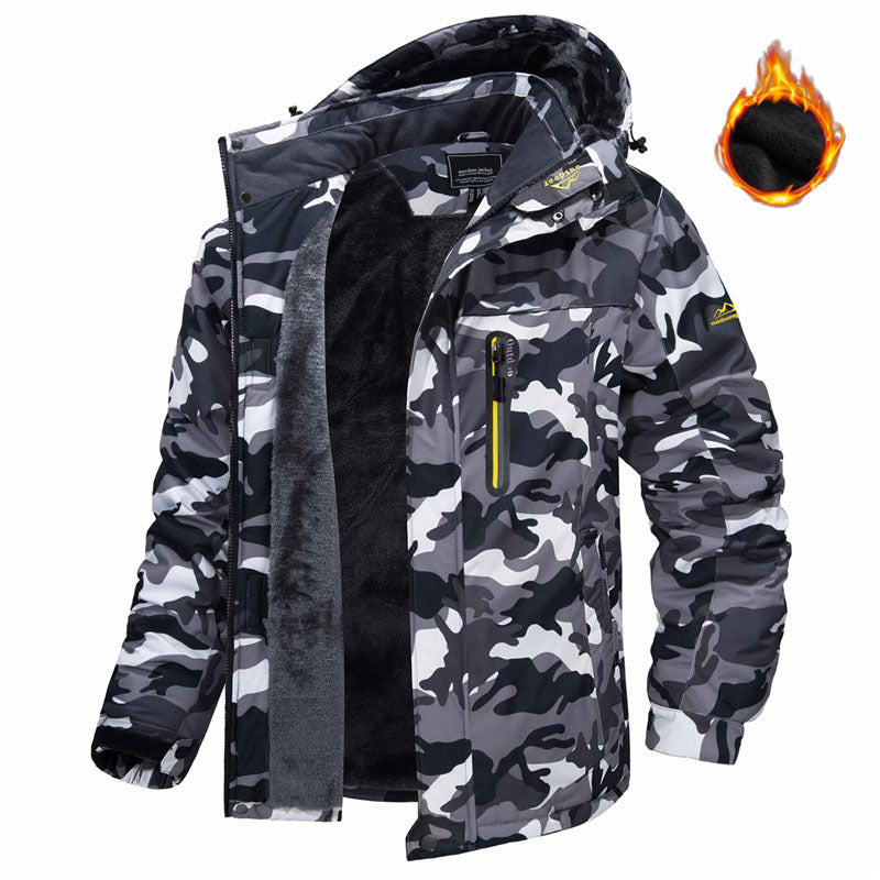 Casual Warm Fleece Coat Windproof Rainproof - AmiraMart