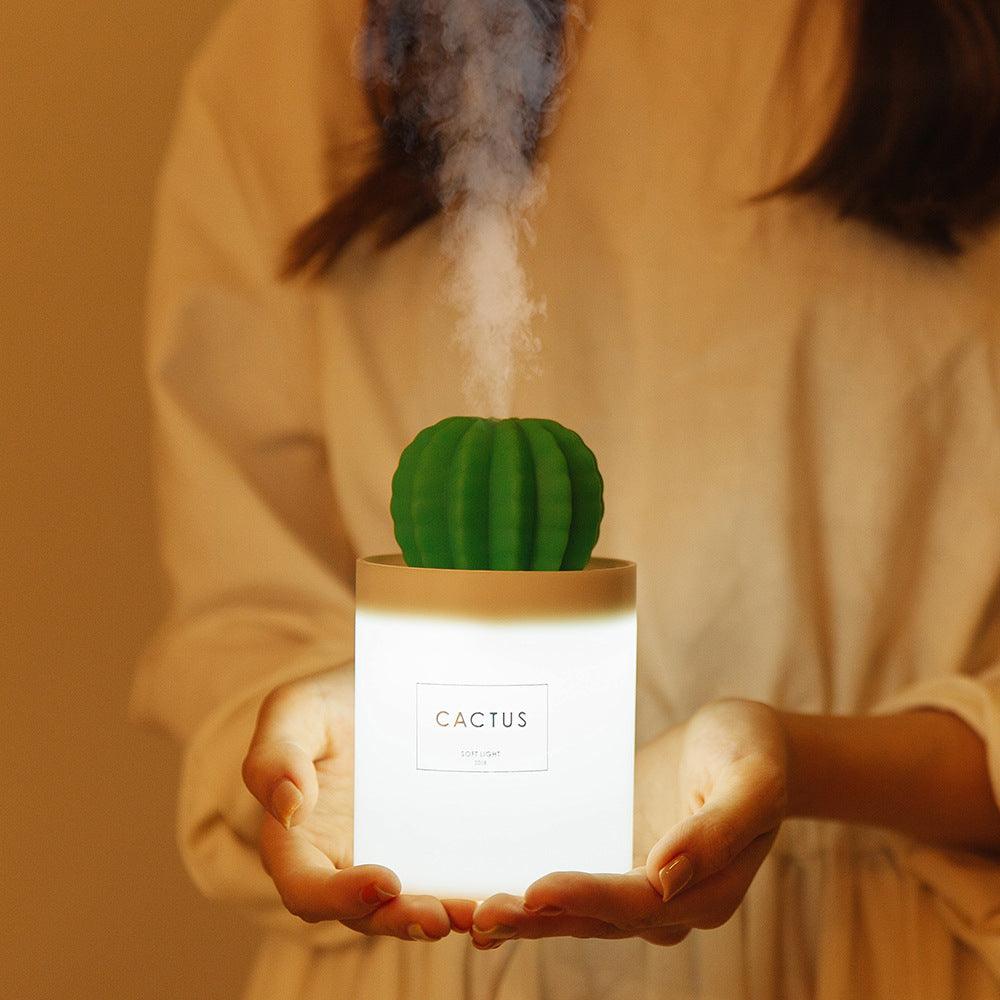 Cactus Ultrasonic Aroma Essential Oil Diffuser - AmiraMart