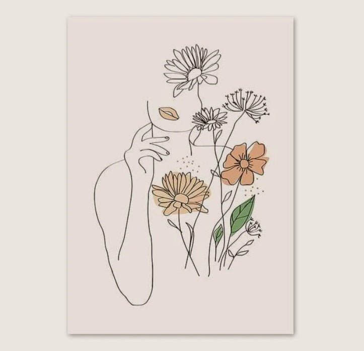 Canvas Simple Modern Wall Art Frameless - AmiraMart