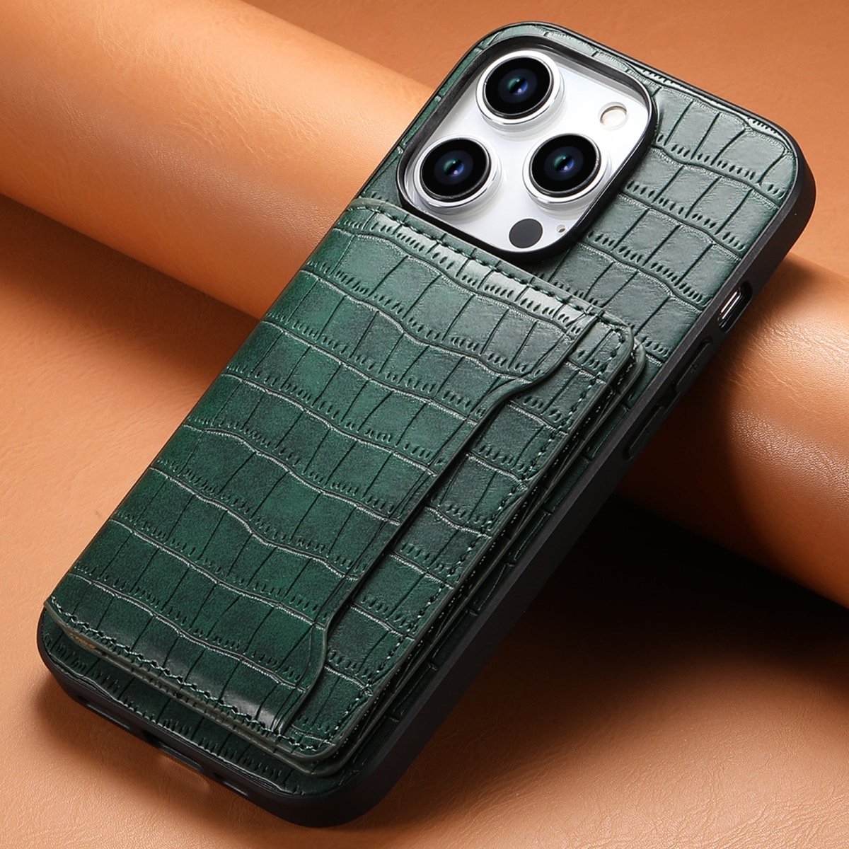 Card Pattern Leather Phone Case - AmiraMart