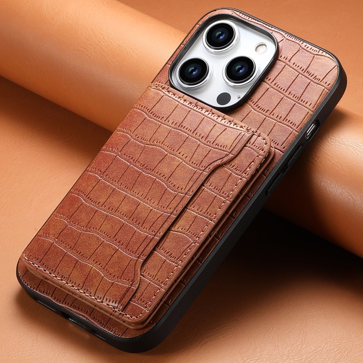 Card Pattern Leather Phone Case - AmiraMart
