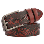 Reddish Brown Dragon Pattern