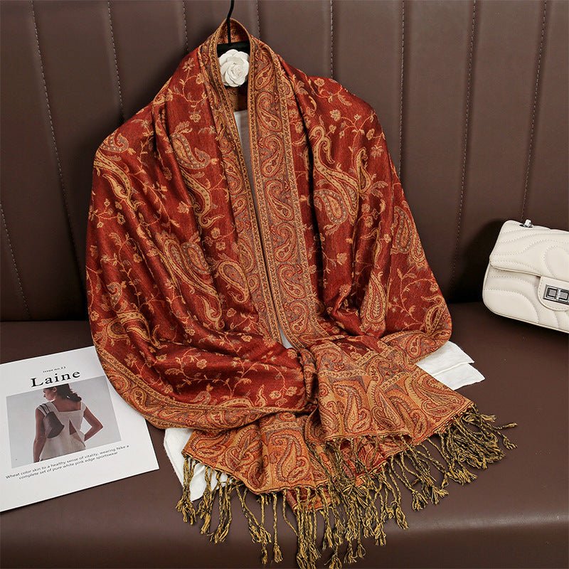 Women's Printed Warm Scarf - AmiraMart