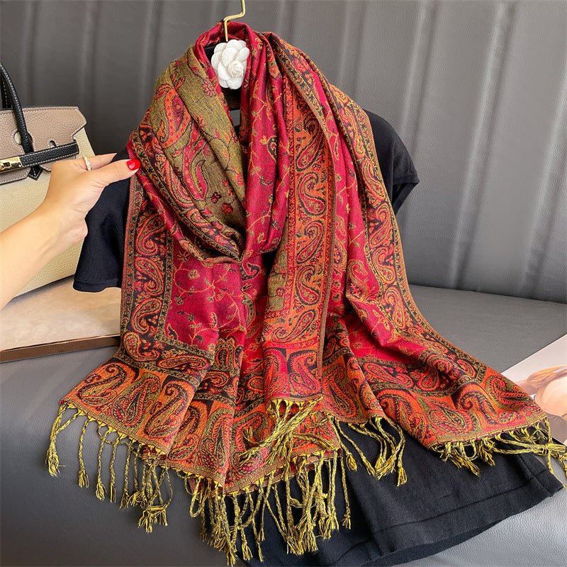 Women's Printed Warm Scarf - AmiraMart