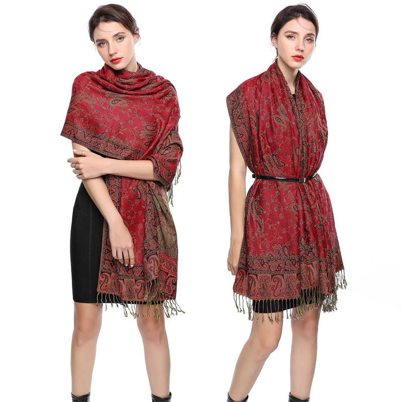 Women's Printed Warm Scarf - AmiraMart