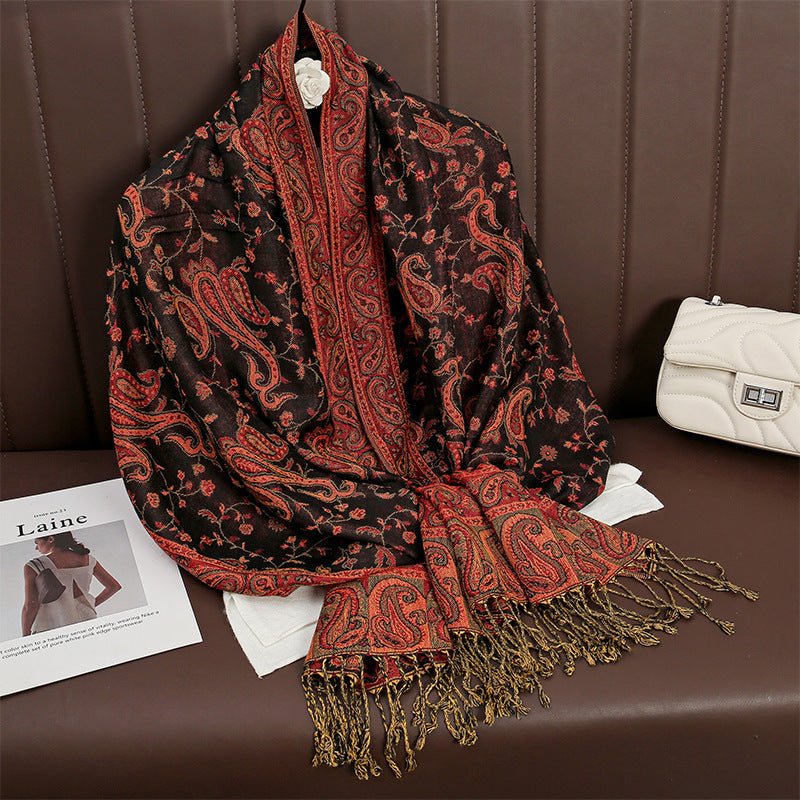 Women's Printed Warm Scarf - AmiraMart