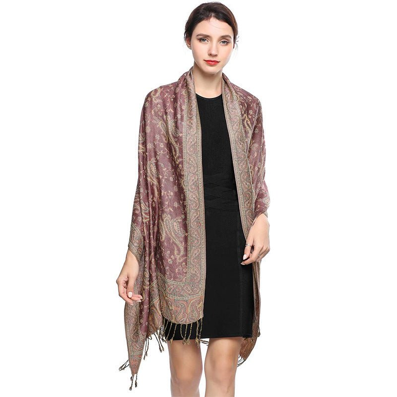 Women's Printed Warm Scarf - AmiraMart