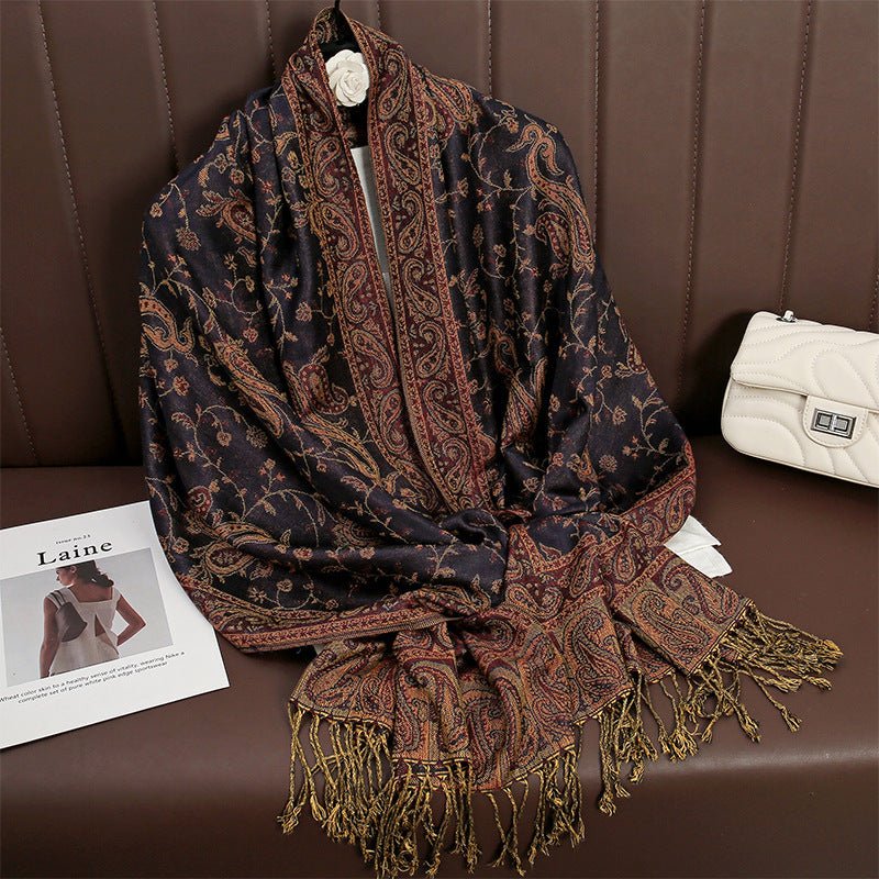 Women's Printed Warm Scarf - AmiraMart