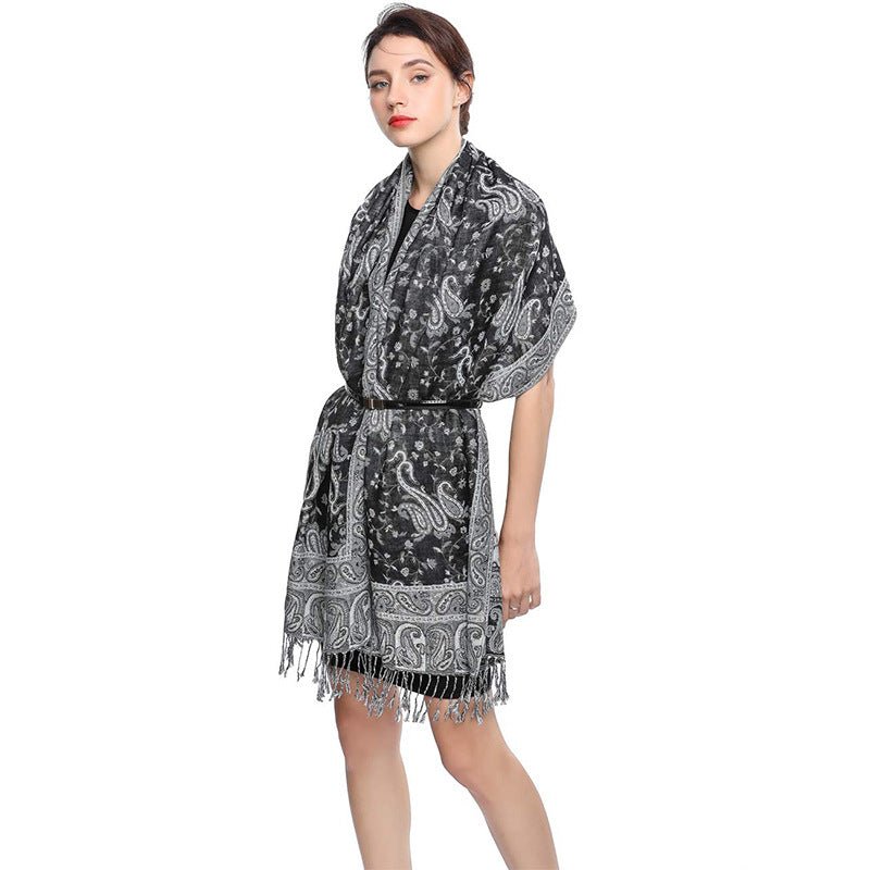 Women's Printed Warm Scarf - AmiraMart