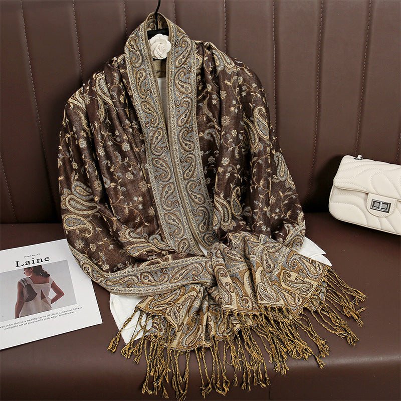 Women's Printed Warm Scarf - AmiraMart