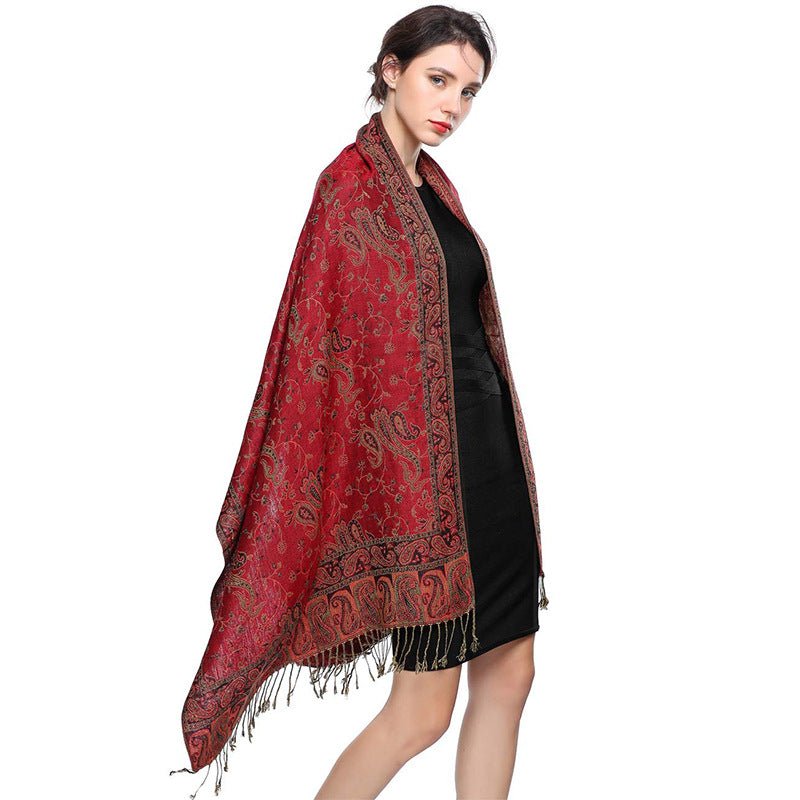 Women's Printed Warm Scarf - AmiraMart