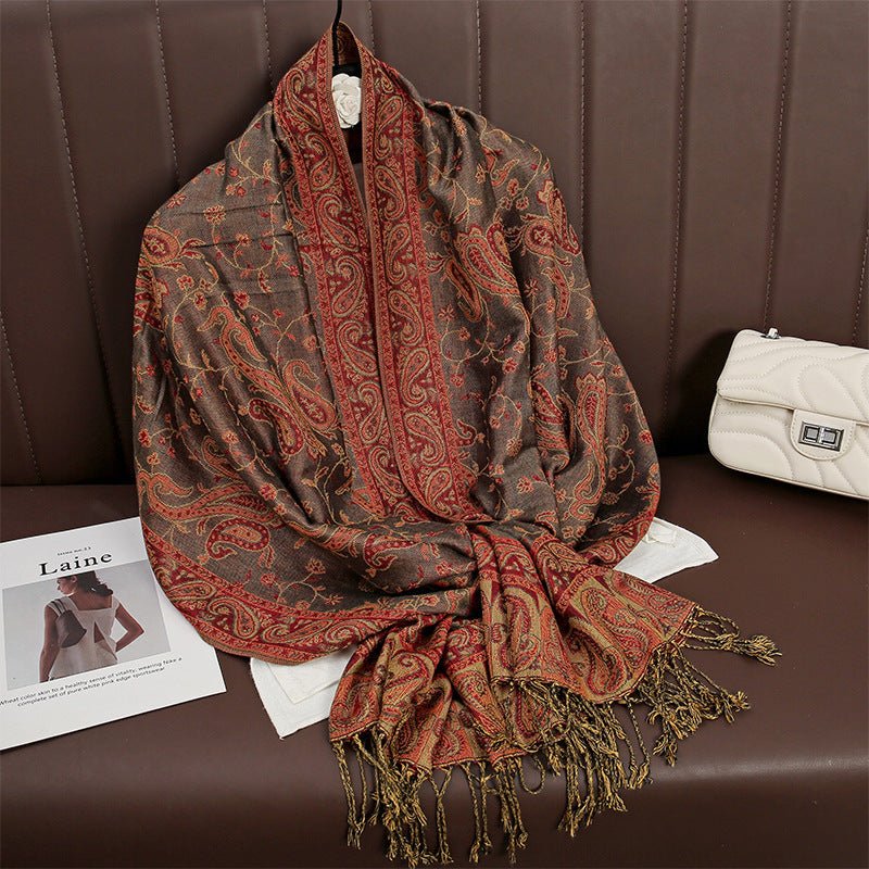 Women's Printed Warm Scarf - AmiraMart