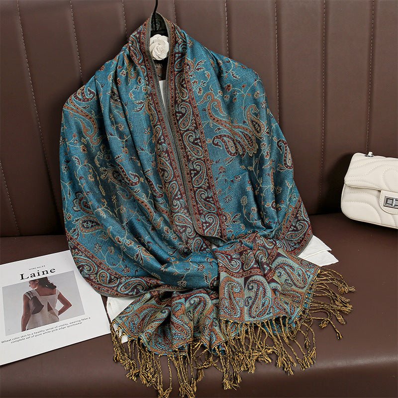 Women's Printed Warm Scarf - AmiraMart