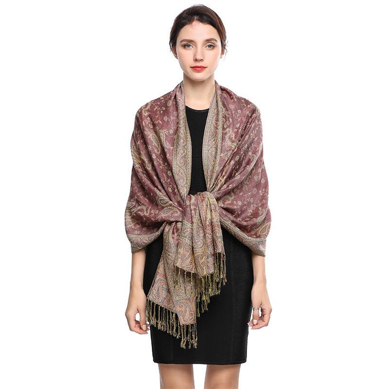 Women's Printed Warm Scarf - AmiraMart