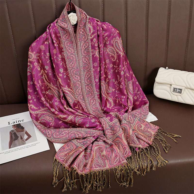 Women's Printed Warm Scarf - AmiraMart
