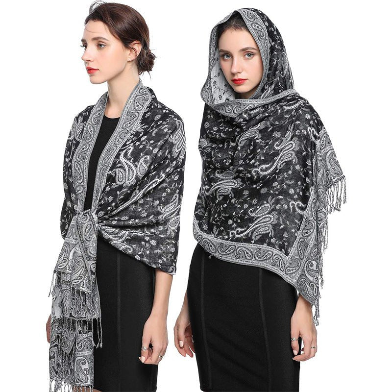 Women's Printed Warm Scarf - AmiraMart