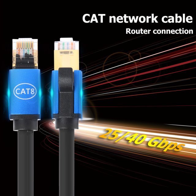 Cat 8 Ethernet Cable – 40Gbps STP, RJ45, Ultra - High Speed - AmiraMart
