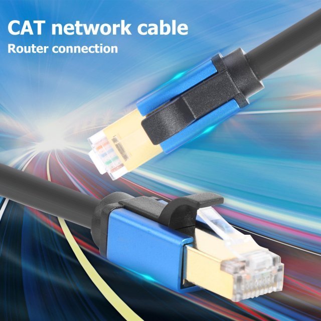Cat 8 Ethernet Cable – 40Gbps STP, RJ45, Ultra - High Speed - AmiraMart