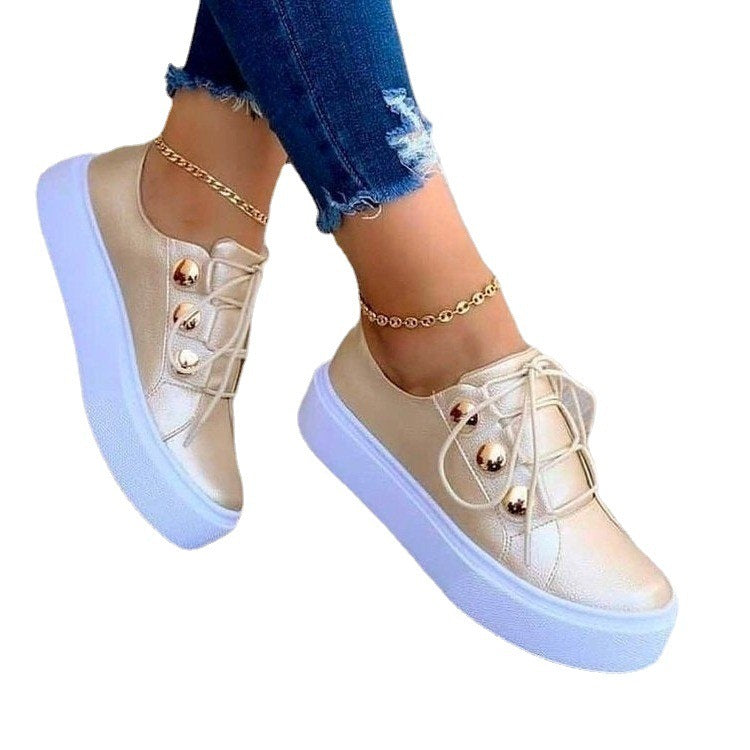 Women Rivet Casual Shoes - AmiraMart