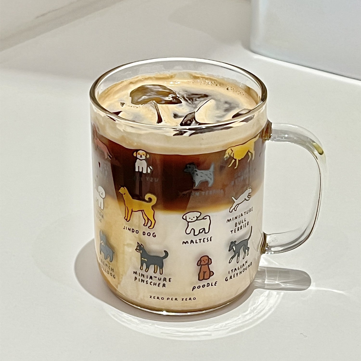 Creative Illustration Cute Cute Pet Dog Glass - AmiraMart