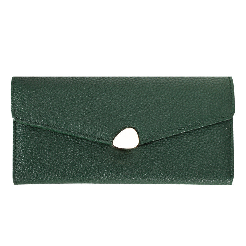 Women's Lychee-pattern Clutch Wallet - AmiraMart