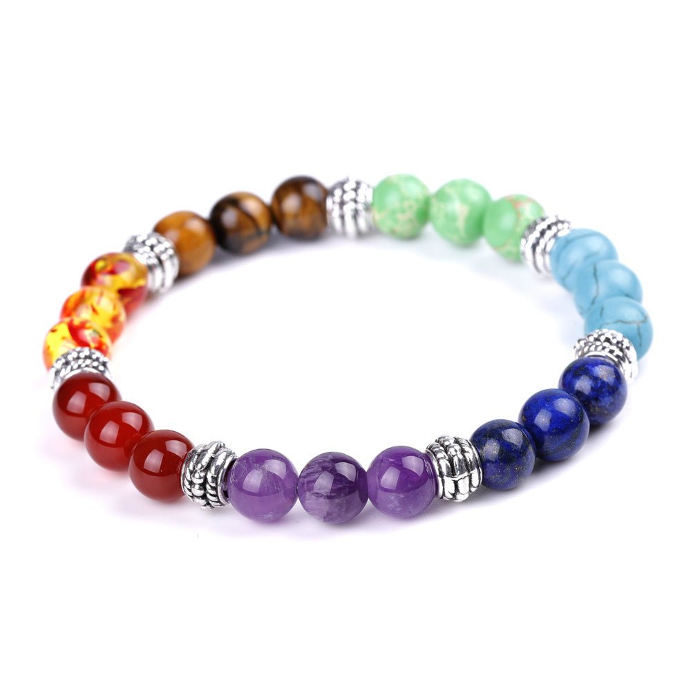 Chakra Energy Bracelet – Natural Stone & Colorful - AmiraMart