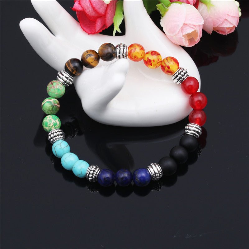 Chakra Energy Bracelet – Natural Stone & Colorful - AmiraMart