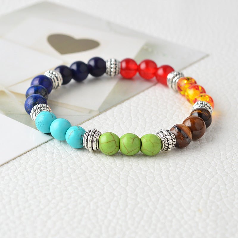 Chakra Energy Bracelet – Natural Stone & Colorful - AmiraMart