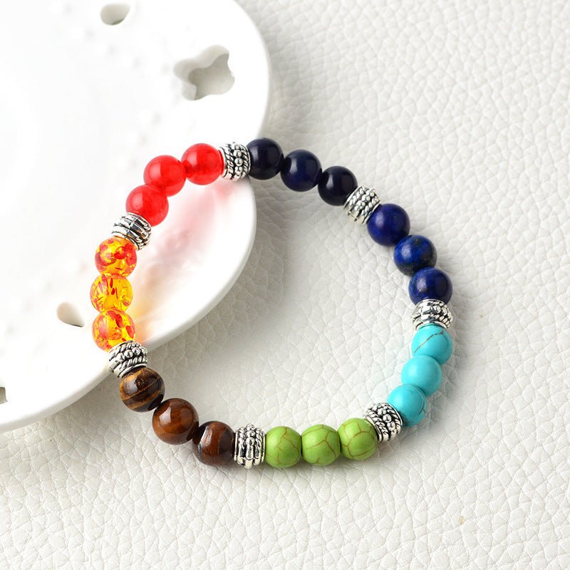 Chakra Energy Bracelet – Natural Stone & Colorful - AmiraMart