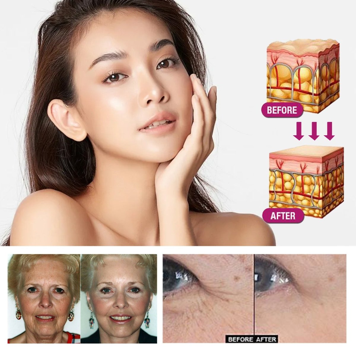 Collagen Wash - In Mask – Tighten Skin, Reduce Lines - AmiraMart