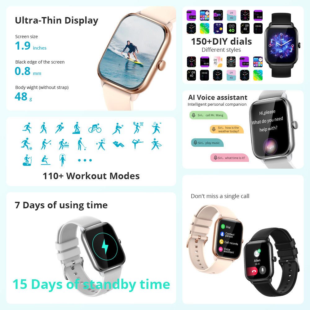 COLMI C61 Smart Watch Sports Heart Rate Meter - AmiraMart