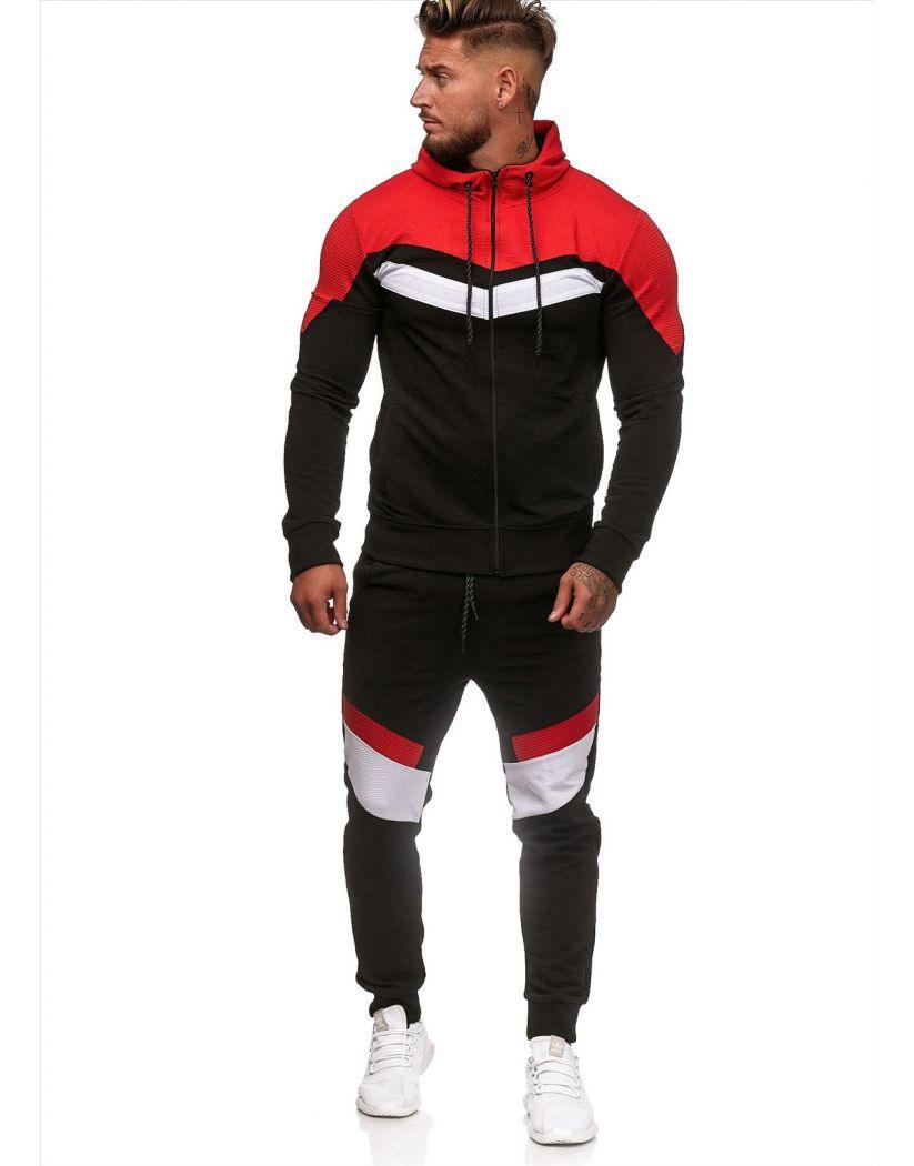 Colorblock Hoodie Sportswear - AmiraMart