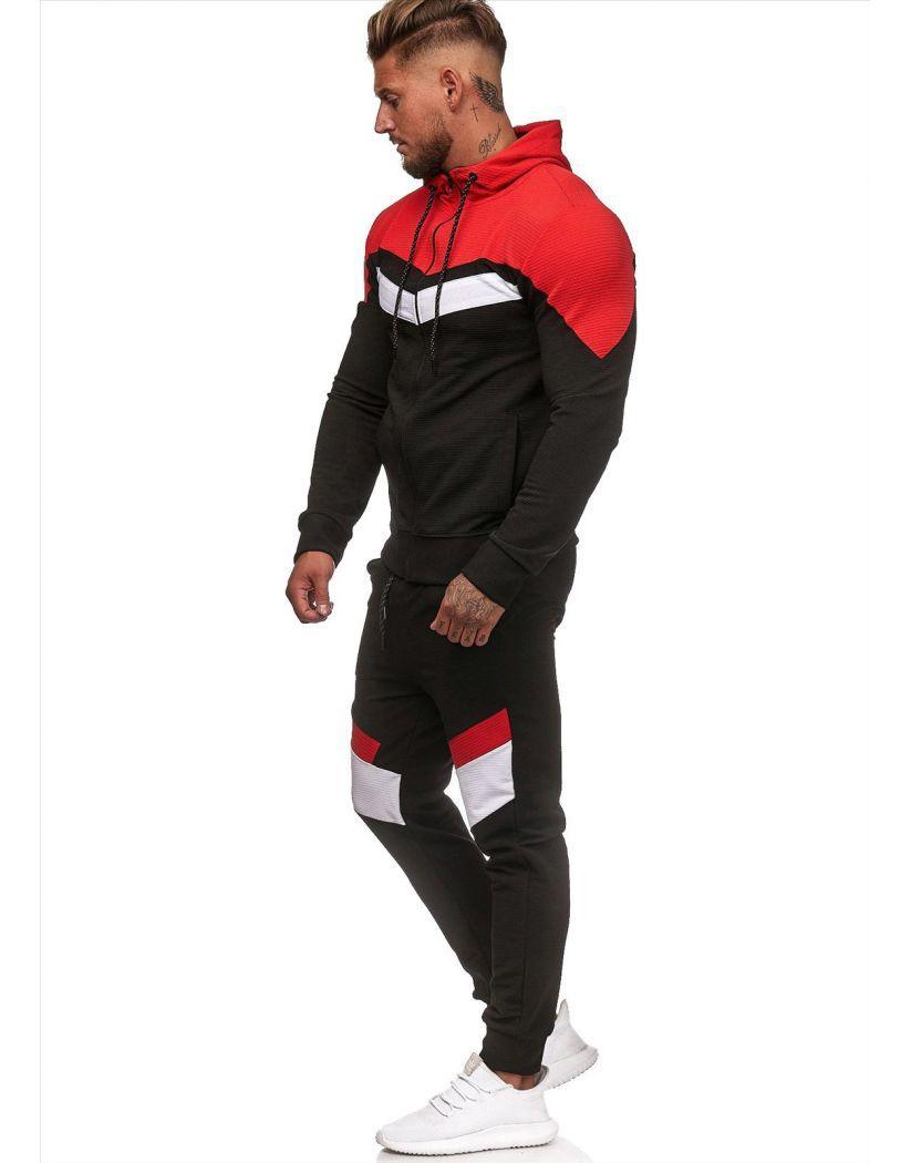 Colorblock Hoodie Sportswear - AmiraMart