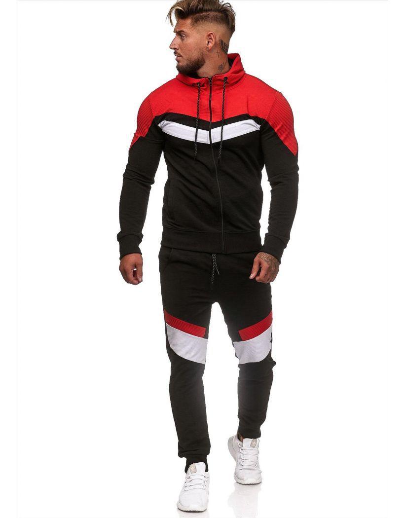 Colorblock Hoodie Sportswear - AmiraMart