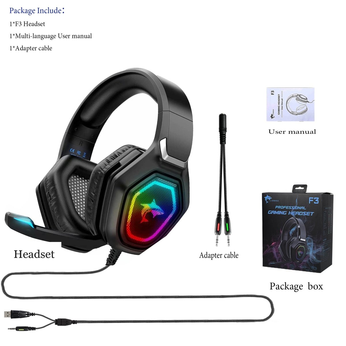 Computer Gaming Headset With Microphone - AmiraMart