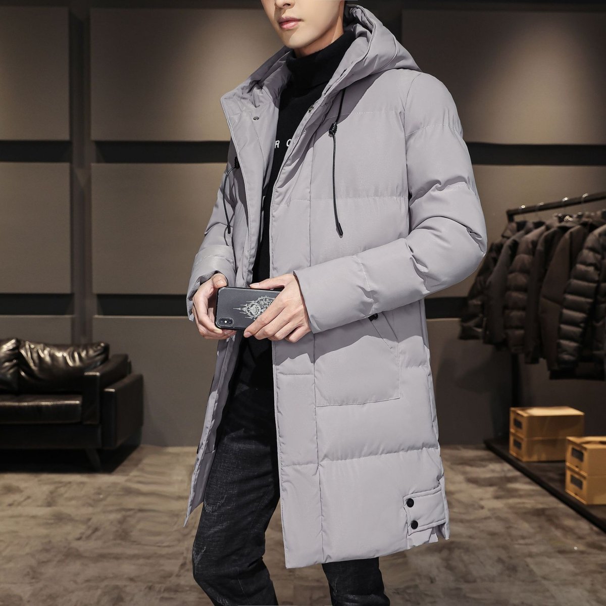 Cotton Coat Winter Clothing Down Men - AmiraMart