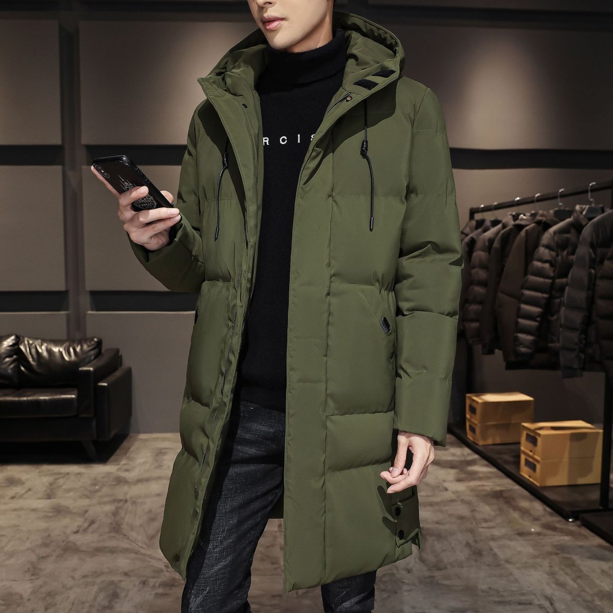 Cotton Coat Winter Clothing Down Men - AmiraMart