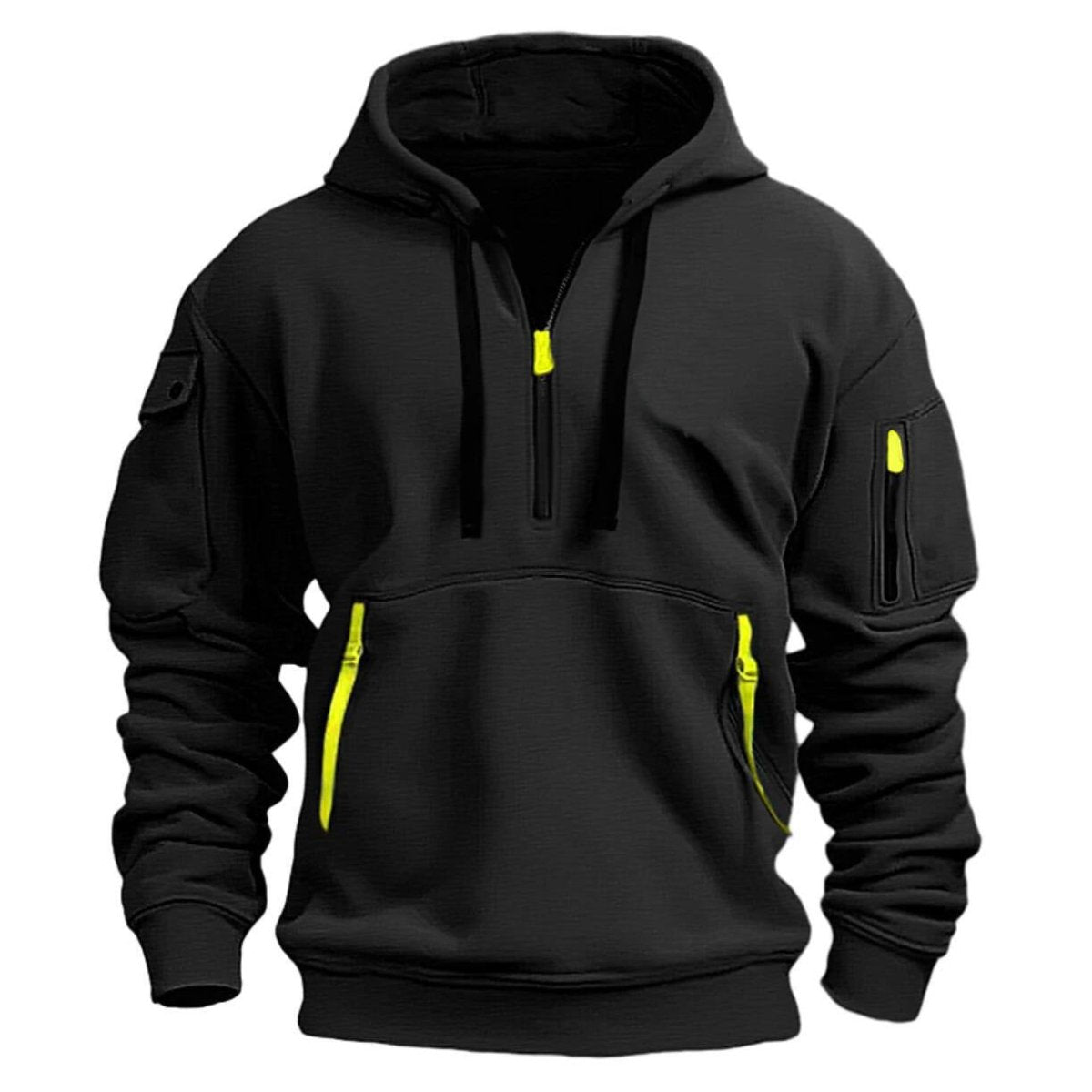 Cotton Dropped Shoulder Hooded Sweatshirt - AmiraMart