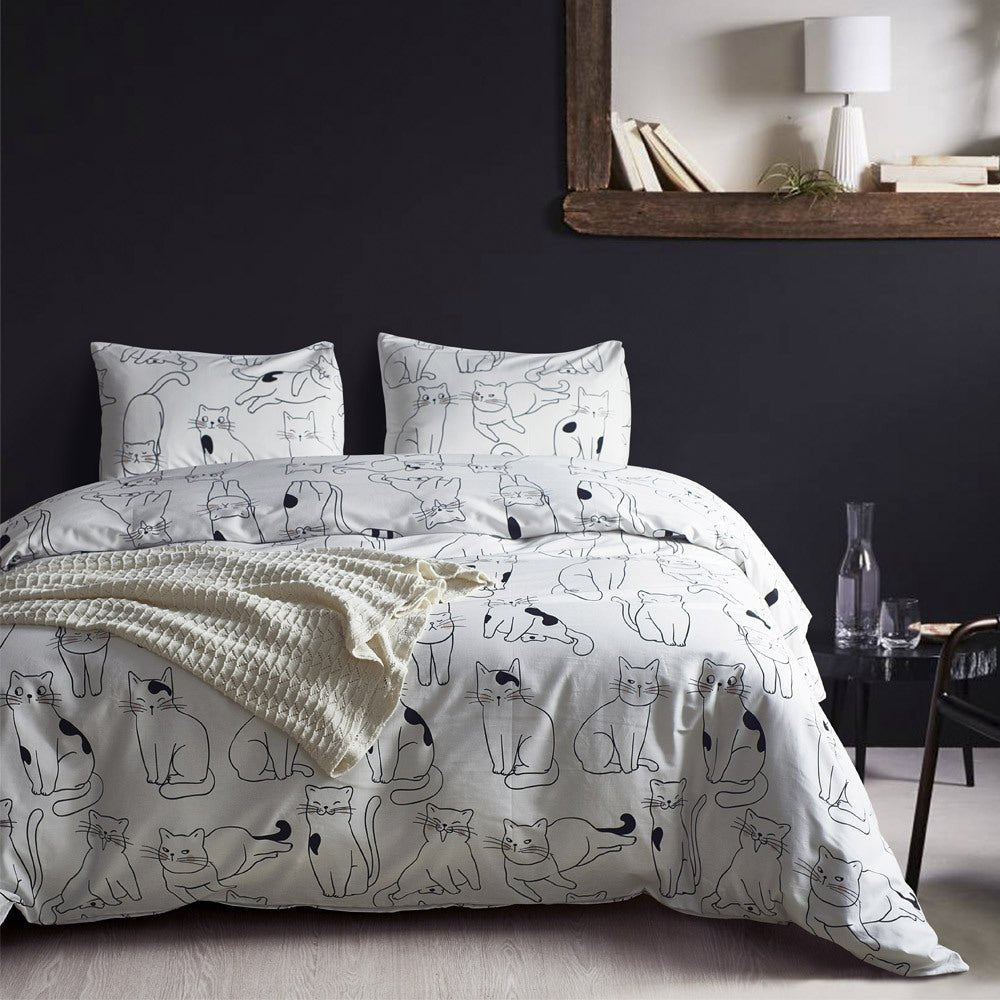 Cotton four - piece three - piece bedding - AmiraMart